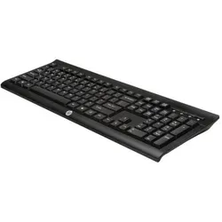 HP K2500 - Kabellose Tastatur mit Ziffernblock - Tastatur mit 2.4 GHz Verbindung, ergonomischem Design und anpassbaren Füßen für optimalen Schreibkomfort. Ideal für effizientes Arbeiten mit Windows 8 und einer Reichweite von bis zu 10 m.