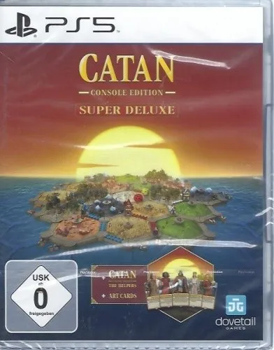 Catan Super Deluxe Edition - PS5, offizielles Spiel mit Championship Maps und einzigartigen Helfern für strategischen Spielspaß