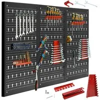 CCLIFE 3-teilige Lochwand Werkzeugwand aus Metall