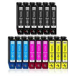 15er Pack Druckerpatronen 502 502XL für Epson XP-5100 - Hochwertige Druckerpatronen für den Epson XP-5100. Genießen Sie brillante Farben und gestochen scharfe Texte. Ideal für häufigen Gebrauch – kosteneffektiv und zuverlässig. Perfekte Kompatibilität für optimale Druckergebnisse.