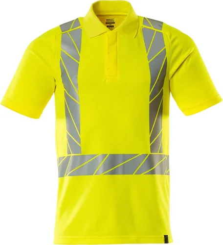 Polo-Shirt mit Reflexstreifen, moderne Passform S - Hochwertiges Polo-Shirt in fluoreszierender Farbe mit elastischen Reflexstreifen für optimale Sichtbarkeit. Angenehme Baumwollinnenseite und strapazierfähiges Polyester mit Stretch für Komfort und Bewegungsfreiheit.