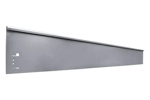 Produktbild Boni-Shop Rasenkante Rasenkanten Metall Höhe 13.5-18.5 cm Länge 120 cm, Beeteinfassung, Beetumrandung, Beetbegrenzungen, Farbe: Verzinkt, Größe: 1 Stück 18.5