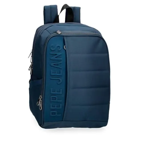Pepe Jeans Ancor Laptop-Rucksack - Laptop-Rucksack aus wasserabweisendem Polyester mit ergonomischen, gepolsterten Schultergurten und integriertem USB-Anschluss, ideal für unterwegs.