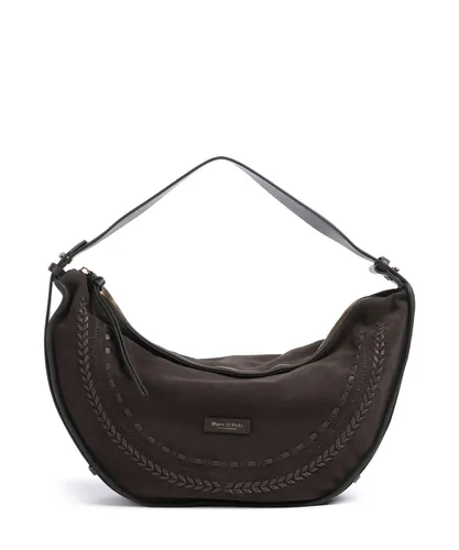 Marc O'Polo Aayda Beuteltasche - Damen - Braun - Elegante Beuteltasche aus aufgerautem Kalbsleder in burnt coffee. Ideal für den täglichen Gebrauch und bietet viel Platz für Ihre Essentials.