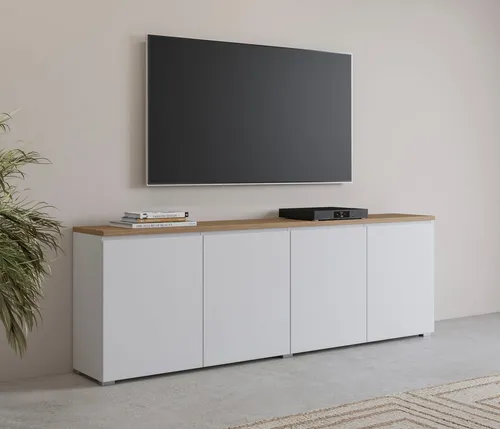 INOSIGN Sideboard Modo, 200 cm, moderne grifflose Kommode
