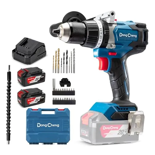 Produktbild Dong Cheng Akku Schlagbohrschrauber 18V mit 120Nm, 2x4.0Ah Akkus