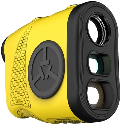 Laser Golf Entfernungsmesser TecTecTec KLYR Gelb| Pin-Seeker-Technologie 800m| Winkelkompensierung | Vibration | Wasserresistenz | Fernglas | Jagd