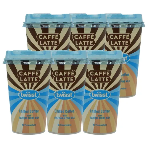 Twisst Caffee Latte Cup mit cremiger Alpenmilch 230ml 6er Pack