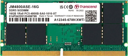 Transcend Laptop-Arbeitsspeicher Modul 16GB DDR5 4800MHz von Transcend