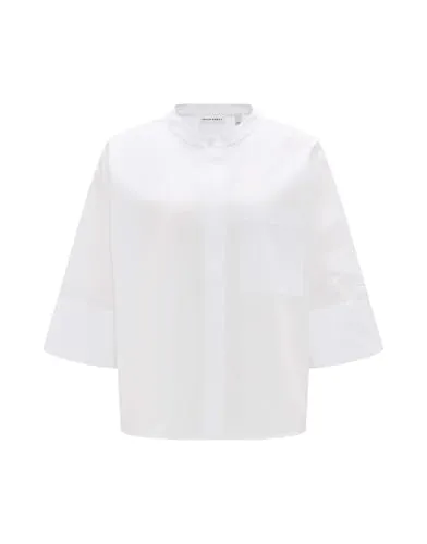 OPUS PANTS Damen Dreiviertelarmbluse FRUNA Oversize aus nachhaltiger Baumwolle - Damenblusen mit oversized Passform aus hochwertiger BCI Cotton für ein angenehmes Tragegefühl. Zeitloses Design für einen lässigen und stilvollen Look.