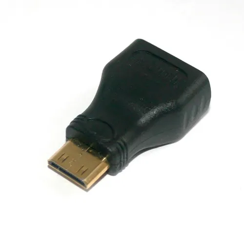 Adapter Mini-HDMI Stecker Typ C / HDMI Buchse Kupplung Typ A 19-pin Mini 4K2K