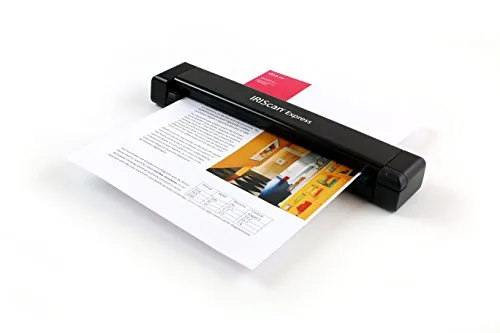 IRIScan Express 4 Mobiler Simplex-Dokumentenscanner 8PPM Schwarz für A4-Dokumente, ideal für Büros und Home Offices, scannt PDFs, Word- und XLS-Dateien mit OCR,USB,für Windows,inkl. Readiris PDF