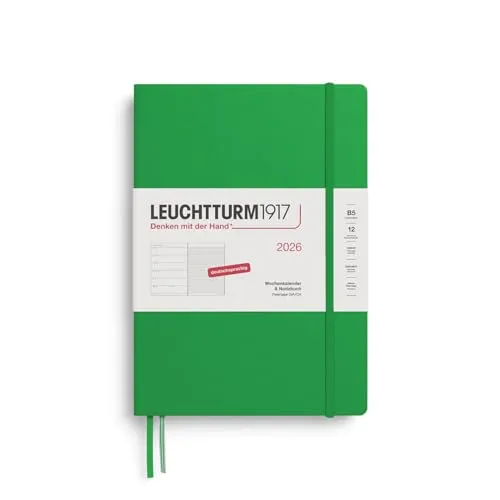LEUCHTTURM1917 Wochenkalender & Notizbuch 2026, Spring Leaf von LEUCHTTURM1917