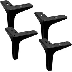 SO-TECH® Möbelfuß VICTOR, 4er Set, 130 mm, schwarz matt in schwarz von SO-TECH