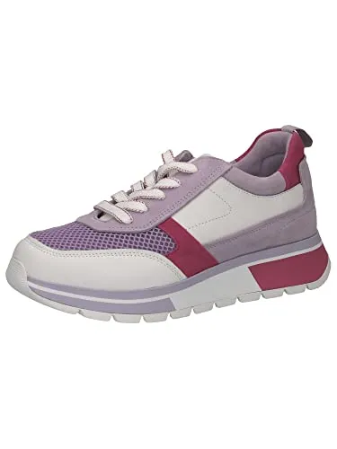 Caprice Damen Sneaker 9-9-23708-20, Purple Pink, 39 EU - Damen-Sneaker mit G-Weite und Memotion Wechselfußbett für optimalen Tragekomfort und individuelle Anpassung.