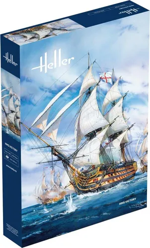 Heller HMS Victory Segelschiff Bausatz 1:100 - Boote & Schiffe, detailgetreuer Bausatz des berühmten Schiffs, ideal für Modellbau-Enthusiasten und Sammler.