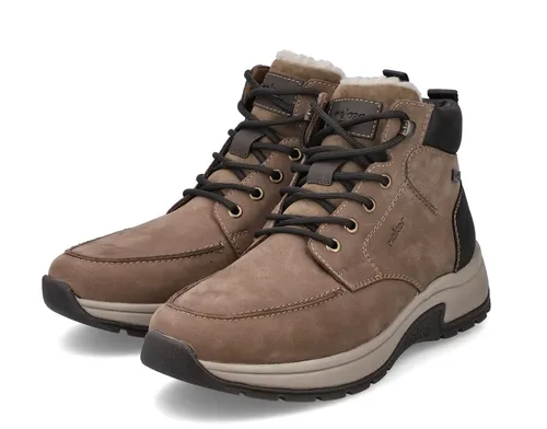Rieker Durango/Suave/Newa/Bastia Herrenschuhe - Wanderschuhe mit warmem Futter, extraweit, aus echtem Leder und wasserabweisender Tex-Membran für optimalen Komfort bei jedem Wetter.