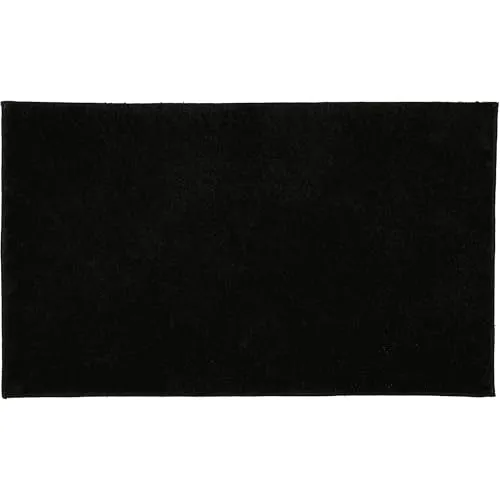 Vossen Badematte Timeless 70x120 cm - Badteppich aus 100% Polyacryl in elegantem Schwarz, pflegeleicht und ideal für ein stilvolles Badezimmer.