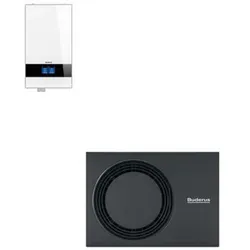 Buderus Logaplus M WLW186i-5 AR E W Wärmepumpen-Set | 5 kW weiß