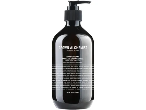 Grown Alchemist Restorative Hand Cream 500 ml - Luxuriöse Handcreme zur sofortigen Feuchtigkeitsversorgung trockener Hände. Mit einer nährenden Mischung aus pflanzlichen Ölen für ein seidig-weiches Hautgefühl und einen belebenden Duft.