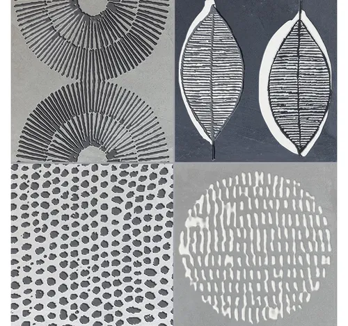 NAKURU GREY 16.5 x 16.5 Feinsteinzeug Fliese - Fliesen im modernen ethnischen Design mit Stammesmotiven, ideal für stilvolle Wände und Böden. Hochmodern und puristisch für ein einzigartiges Ambiente.