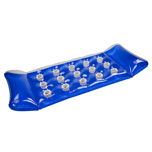 Dema Luftmatratze Wassermatratze Pool Bett Barbados blau max. 90 kg 2 Kopfkissen 17687