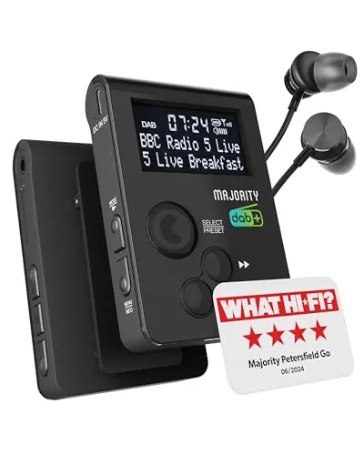 Tragbares DAB/DAB+ Digital-Radio Majority Petersfield-Go