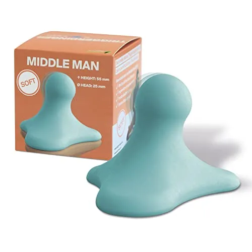 Triggerdinger by K-Active® Middle Man SOFT | Triggerpunkt-Drücker | Weiches Massagegerät zur Selbstbehandlung | Verspannungen einfach lösen