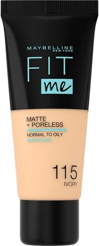 Maybelline Fit Me! Matte + Poreless Make-Up Nr. 115 Ivory Foundation 30ml Flüssige Foundation