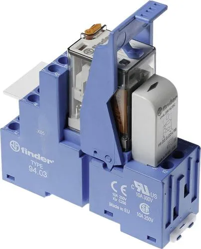 Finder 58.33.8.230.0060 Relaisbaustein Nennspannung: 230 V/AC Schaltstrom (max.): 10A 3 Wechsler 1St.