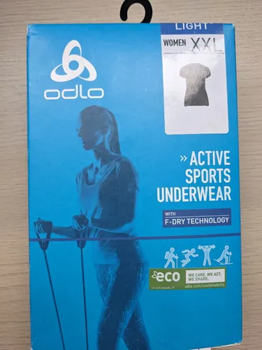 Odlo Damen Active F-dry Light Kurzarm Shirt, Schwarz, XXL EU - Funktionsunterwäsche für Damen, schnell trocknend und ideal für Outdoor-Aktivitäten, bietet Bewegungsfreiheit und Tragekomfort dank taillierter Passform.