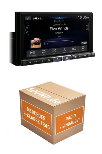 Autoradio Alpine iLX-705D für Mercedes B-Klasse T245 - Modernes Autoradio mit Freisprecheinrichtung und VarioColor-Beleuchtung. Genießen Sie erstklassigen Sound mit Harman Kardon Wireless Ap für ein optimales Klangerlebnis unterwegs.