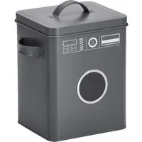 Zeller Present Waschpulver-Box Metall Anthrazit 6, in grau von ZELLER PRESENT SCHÖNER LEBEN. PRAKTISCH WOHNEN.