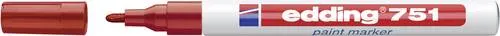 Edding 751 paint marker 4-751002 Lackmarker Rot 1 mm, 2 mm in rot von edding