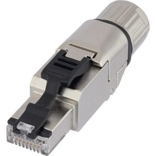 LAPP ED-IE-AXS-6A-B-20-FC Ethernet Stecker - Netzwerkadapter für bis zu 10 Gbit/s, feldkonfektionierbar mit PROFINET oder TIA-Farbcodierung, ideal für industrielle Anwendungen.
