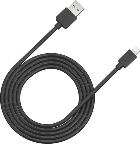 Canyon CNE-CFI1B, 1 m, Lightning, USB A, Männlich, Männlich, Schwarz