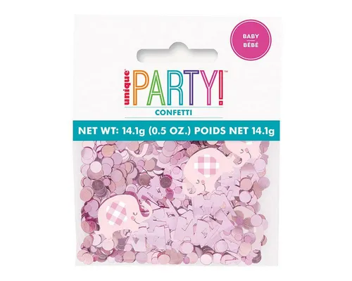 Unique Industries Inc. Konfetti Konfetti Metall Elefant Floral Pink 14g