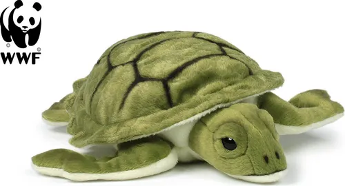 WWF Plüschtier Meeresschildkröte (23cm) - Kuscheltiere, flauschiges und lebensechtes Plüschtier, ideal für Babys und Kleinkinder, unterstützt die wichtige Arbeit des WWF.