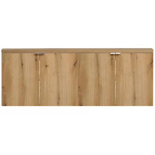 Lomadox Doppelwaschtisch NEWPORT-56-OAK, 160cm in Eiche