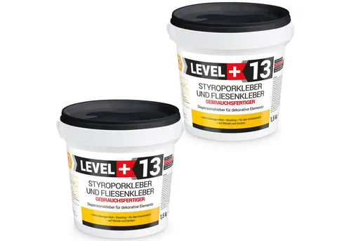 Level+ Dispersionskleber Styroporkleber Dispersionkleber Dekor Deckenplatten L+13 - 3KG