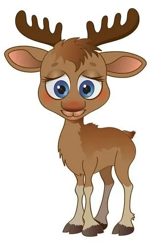 FahnenMax Autoaufkleber Sticker Elch Rentier braun Aufkleber