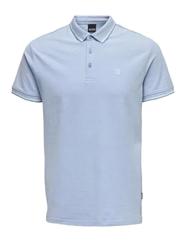 ONLY & SONS Poloshirt ONSFLETCHER SLIM SS POLO NOOS blau M (50)