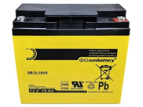 sunbattery SB12-18V0 12V 18Ah AGM Blei Batterie