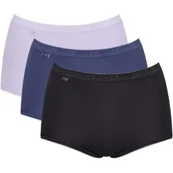 sloggi Maxislip Basic+ (3er Pack) - Funktionsunterwäsche aus Baumwollmischung, mit weichen Nähten für höchsten Tragekomfort und elastischem Bund für eine perfekte Passform.