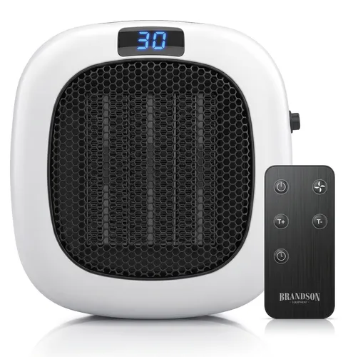 Brandson Steckdosen Heizlüfter 700 W mit Fernbedienung von Brandson