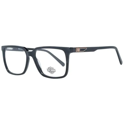 Harley-Davidson HD 0859 001 Shiny Black Eyeglasses - Verschreibungspflichtige Brillenfassungen für Herren, stilvolles Design und vollständige Einzelhandelsverpackung mit allem Zubehör.