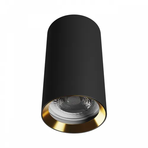 LED Aufbauleuchte CHLOE VARIOSA GU10 IP20 Innenleuchte rund Schwarz &Gold max10W
