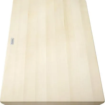 BLANCO Holzschneidbrett aus massivem Ahorn | 490 x 280 mm - Becken-Zubehör aus hochwertigem Ahorn, ideal für präzises Schneiden und langlebigen Einsatz in der Küche.