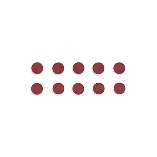 Bi-Office Magnete, 10 Stück, rund, Durchmesser 30 mm, Farbe: Rot, IM130509