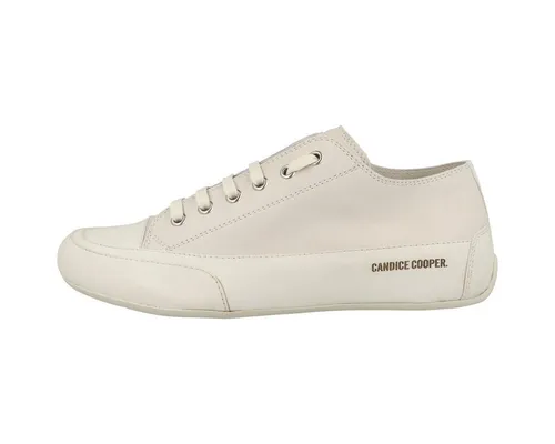 Candice Cooper Rock S-Sneakers aus Leder in Vintage-Optik, Beige 38 - Stylische Sneakers aus hochwertigem Leder mit Schnürsenkeln. Ideal für den Alltag, bieten sie Komfort und ein einzigartiges Vintage-Design.
